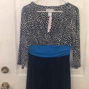 Nwt black and turquoise dress